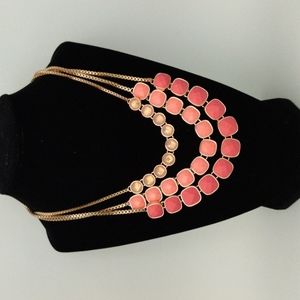 Ann Klein Bib Multi stone Necklace NWOT